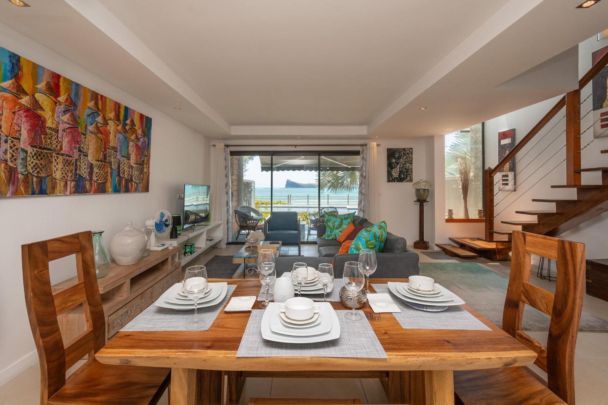 Luxury Beachfront Duplex, Coin De Mire View / 3Bed カップ・マルールー エクステリア 写真